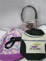 New Childs Purse and 2 Backpacks