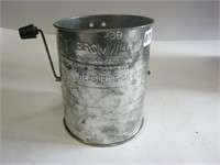 Old Bromwells Measuring Sifter (metal)