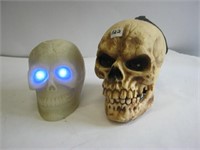 2   Plastic Skulls