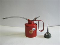 2  Metal Oil Cans- Cobra and Unmarked