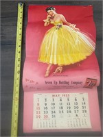 1955 Miss 7UP Calendar