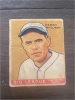 1933 Harry McCurdy Baseball Card