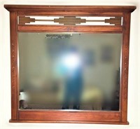 Large Dresser Mirror with Notched Trim