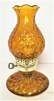 Amber Colored Electrified Oil Lamp