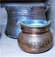 Brass and Copper Buckets