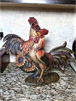 Two Ceramic Roosters