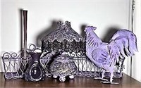 Lavender Glass and Metal Décor