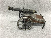 Metal Cannon Jewelry/Music Box w/ Leather