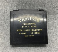 Tempus Chromatic Pitch Pipe and Case