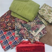Bundle of Vintage Thick / Upholstery Fabric