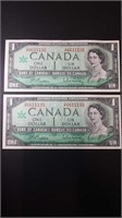 2 CENTENNIAL $1 BILLS