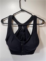 Women's sports bra with front zipper - XL