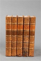 Group Of Leather Books And Bindings, 5