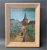 Original M.Moser 1918 Oil on Board Painting