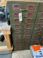 Metal 12-drawer Tool Supply Cabinet