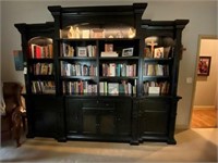 Bookshelf w/cabinets-storage 115"L x 18"W x 94"H