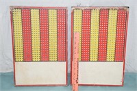 2-ANTIQUE GAMBLING PUNCH BOARDS !-H-2