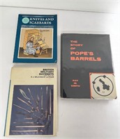 Lot of 3 Firearms Books Pope's Knives Bayonets