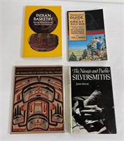 Lot of 4 Native American Indian Books Baskets