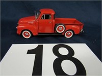1953 CHEVY PICKUP, RED, 1:32 SCALE