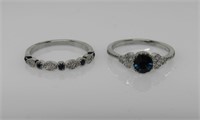 Sapphire Wedding Band Rings