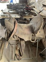 Saddle, saddle rack,