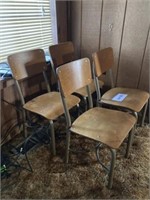 4 Children's school chairs