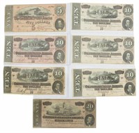 (7) CONFEDERATE STATES OF AMERICA CURRENCY