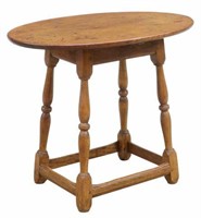 AMERICAN FRUITWOOD OVAL TAVERN TABLE, EARLY 19TH C