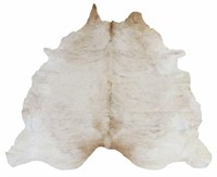 COWHIDE, BLONDISH, OFF WHITE, APPROX 95" x 86"