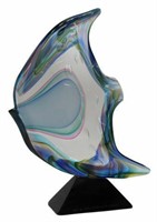 MARIO MELLARA MURANO ART GLASS FISH SCULPTURE