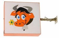 VINTAGE TECHNIC NEON ADVERTISING SIGN DAIRY COW