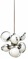 ITALIAN MID-CENTURY CHROME SPUTNIK CHANDELIER