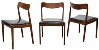 (3) MID-CENTURY NIELS OTTO MOLLER NO. 77 CHAIRS