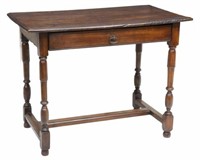 FRENCH PROVINCIAL WALNUT WORK TABLE, 18TH/ 19TH C.