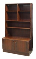 DANISH MID-CENTURY MODERN ROSEWOOD BOOKCASE