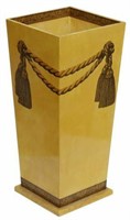 ITALIAN MODERN DECOUPAGE TASSEL UMBRELLA STAND