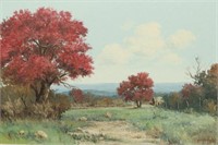 JIM DOOLEY (1936-1974) TEXAS HILL COUNTRY PAINTING