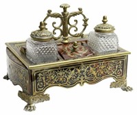 FRENCH NAPOLEON III PERIOD BOULLE WORK DESK STAND
