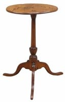AMERICAN QUEEN ANNE STYLE CHERRY CANDLE STAND