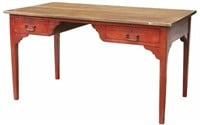 AMERICAN RED PAINT FINISH WRITING DESK, 19TH C.