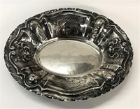 .800 FINE CONTINENTAL SILVER 13: OVAL FRUIT BOWL