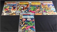 Five marvel comics the defenders