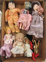 assorted dolls