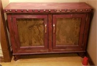 Accent Cabinet with Copper Doors (not contents)