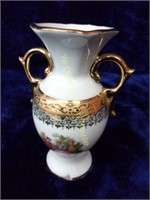 La Reine Limoges Porcelain Urn Vase As Is