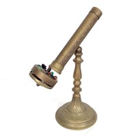 Ghidini Brass Jeweled Kaleidoscope on Stand