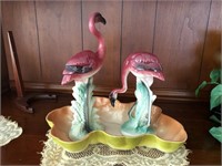 Flamingo pottery lot vintage planter