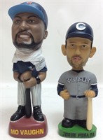 (2) MO VAUGN & JORGE POSADA BOBBLEHEADS