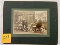 Early Vintage Motorcycle Photo (Date on back 1908)